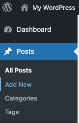 Add a Post in WordPress
