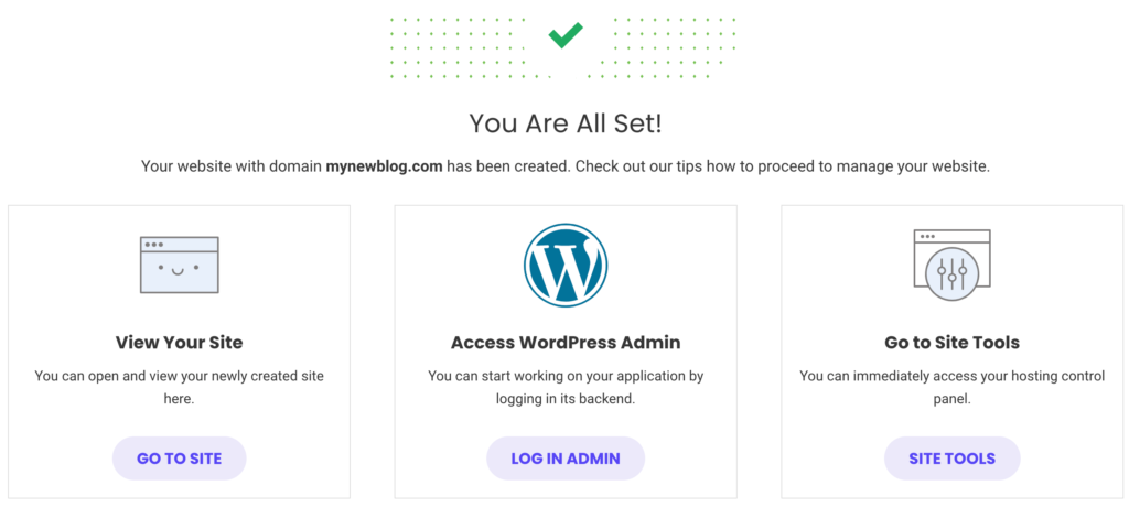 Log in WordPress Admin