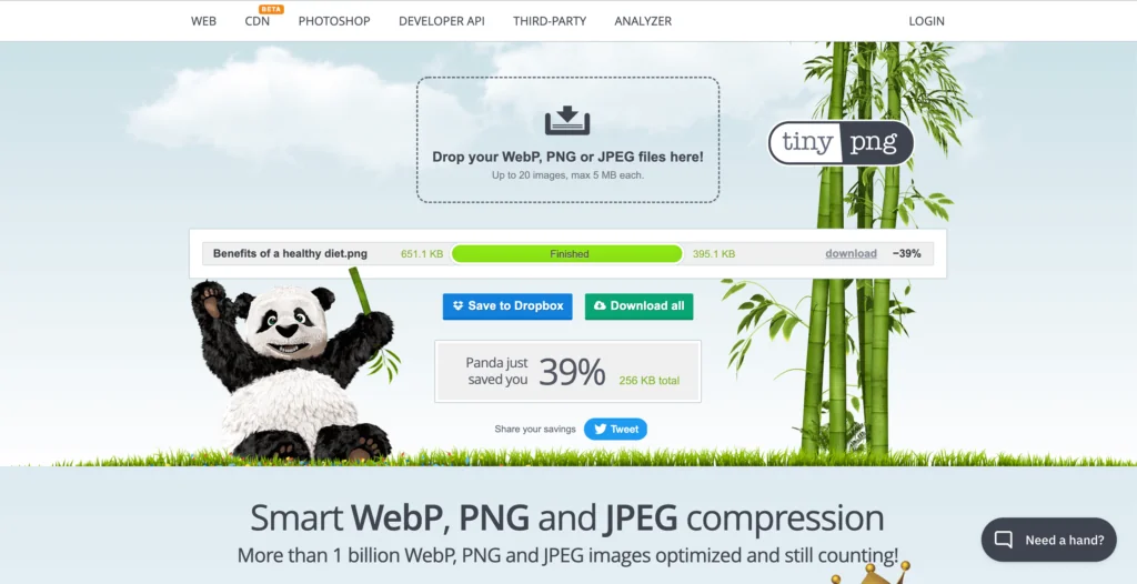 Optimizing Images with TinyPNG